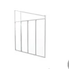 Kép 1/4 - Palram Sierra pergola oldalfal (fehér)