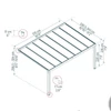 Kép 2/3 - Palram Stockholm 3,4 x 5,2 szürke - Luxus kategóriás teraszfedő (705873)