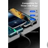 Kép 4/11 - Telefon töltő kábel mágneses 540 fokban elforgatható USB-C, USB-micro vagy IPphone csatlakozóval (lila)