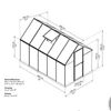 Kép 2/6 - Palram multiline 6x10 - polikarbonát üvegház