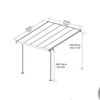 Kép 2/11 - Palram-Canopia Sierra 3000 fehér 3 x 3 - pergola