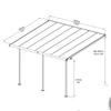 Kép 10/15 - Palram Sierra 5400 fehér 3 x 5,46 - pergola