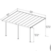 Kép 3/15 - Palram Sierra 5400 fehér 3 x 5,46 - pergola