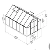 Kép 12/12 - Palram Essence 8x12 silver - polikarbonát üvegház