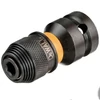 Kép 2/2 - DeWalt DT7508 átalakító adapter, ütvecsavarozóhoz 1/2" négyszögről 1/4" hatlapúra