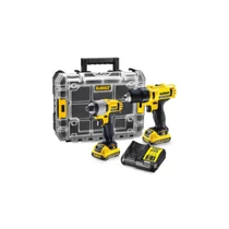 Dewalt Akkus,DCK211D2T 10,8V,XR  Combo Kit - fúrócsavarozó és ütvecsavarozó, 2db 2.0Ah Li-Ion akku, TSTAK