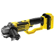 STANLEY FATMAX 18 V 4Ah Akkumulátoros sarokcsiszoló 2 akkuval, 125 mm átmérő, 120 perc töltésidő, koffer FMC761M2-QW