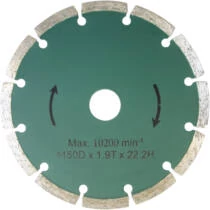 Gyémántkorong 150x22,2 mm Gyémántkorong 150x22,2 mm