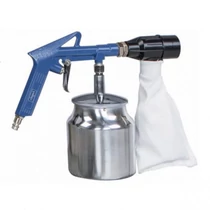 Pneumatikus homkfúvó pisztoly szemcse visszacseréssel