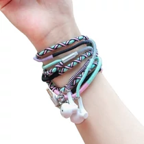 Vezetékes fülhallgató Miic kézzel készített kötéllel burkolt fülhallgatóval