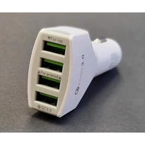 Intelligens autós gyorstöltő QC3.0 4 USB portos mobiltelefonhoz, univerzális töltő adapter