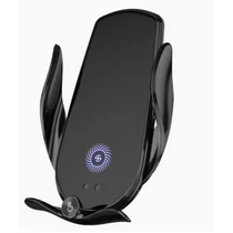 Intelligens vezeték nélküli autós töltőtartó automatikus bilincssel Infravörös érzékelő 15W Qi gyorstöltő