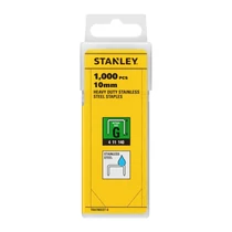Stanley 10 mm-es &quot;&quot;G&quot;&quot;nehézüzemű rozsdamentes acél kapcsok