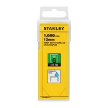 Stanley 12 mm-es &quot;&quot;G&quot;&quot;nehézüzemű rozsdamentes acél kapcsok