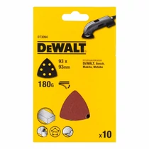 DeWalt háromszögletű csiszoló lap multigéphez 93 x 93 mm K180 10db/csomag DT3094-QZ DeWalt háromszögletű csiszoló lap multigéphez 93 x 93 mm K180 10db/csomag DT3094-QZ