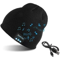 Divatos egyedi téli kötött sapka vezeték nélküli Bluetooth fejhallgatóval