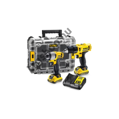 Dewalt Akkus,DCK211D2T 10,8V,XR  Combo Kit - fúrócsavarozó és ütvecsavarozó, 2db 2.0Ah Li-Ion akku, TSTAK