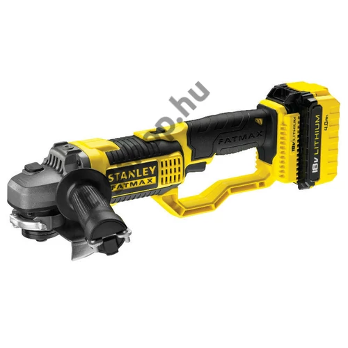 STANLEY FATMAX 18 V 4Ah Akkumulátoros sarokcsiszoló 2 akkuval, 125 mm átmérő, 120 perc töltésidő, koffer FMC761M2-QW
