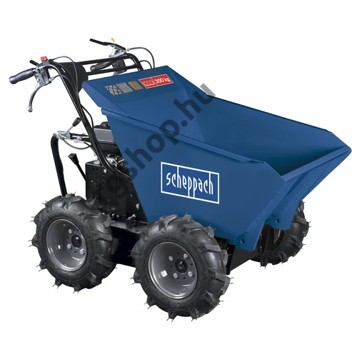Scheppach DP 3000 - Kerekes 4 X 4 meghajtású minidömper mechanikus billenéssel és 300 kg-os terheléssel