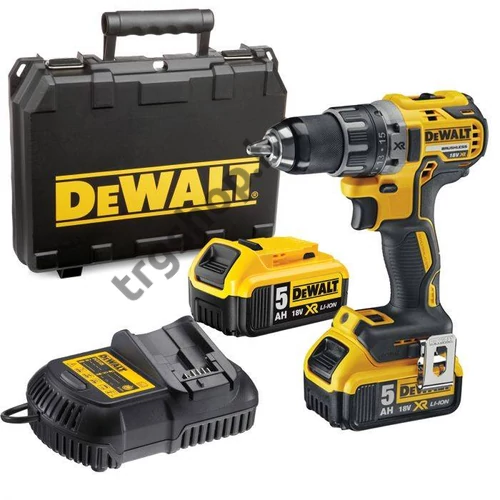 DeWalt Akkus 18.0V-OS XR Kefe Nélküli  Fúró-Csavarozó+2db 5,0Ah akku+Töltő+TSTAK tároló DCD791P2-QW