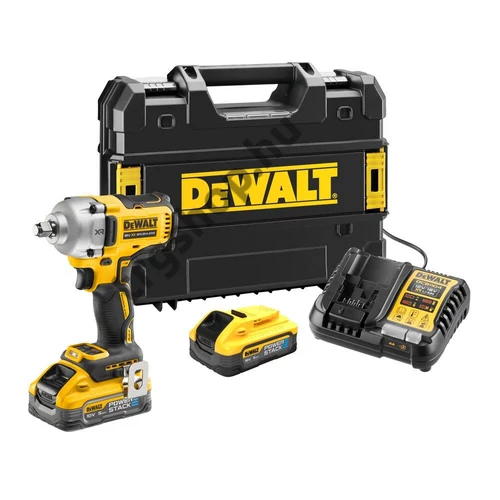 DeWalt 18V XR 13 MM akkus ütvecsavarozó 5.0AH POWERSTACK KIT kofferben DCF891H2T-QW