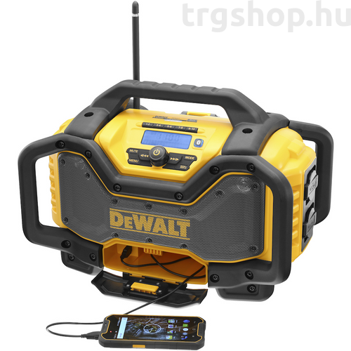 DeWalt 18V XR bluetooth-os rádió és töltő DCR027-QW
