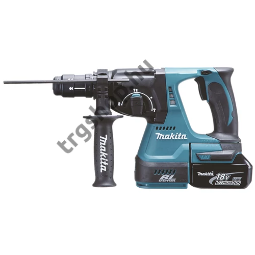 Makita 18V LXT Li-ion BL 2,0J SDS-Plus fúró-vésőkalapács cst 2x5,0Ah DHR243RTJ
