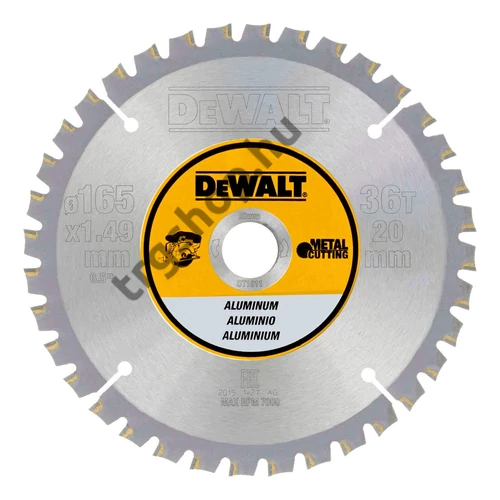 DeWalt fém körfűrészlap akkumulátoros kézi kötfűrészhez DT1911