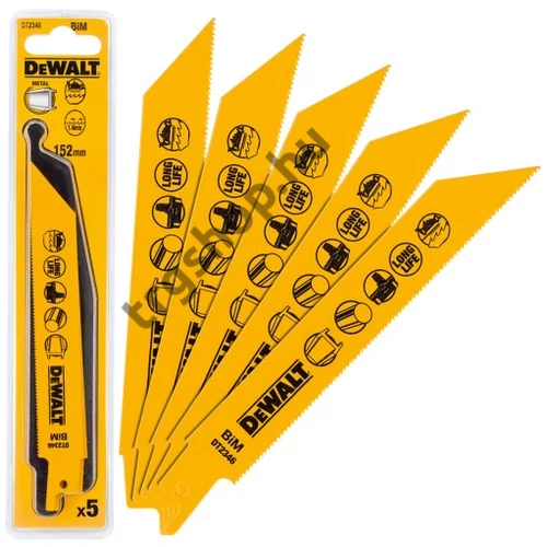 DeWalt kardfűrészlap, Cobalt, 152mm 5db/cs