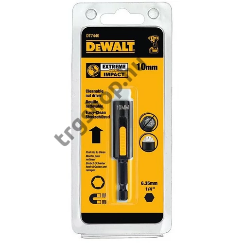 DeWalt mágneses dugókulcs, tisztítható, 10mm