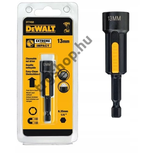 DeWalt mágneses dugókulcs, tisztítható, 13mm DT7450-QZ