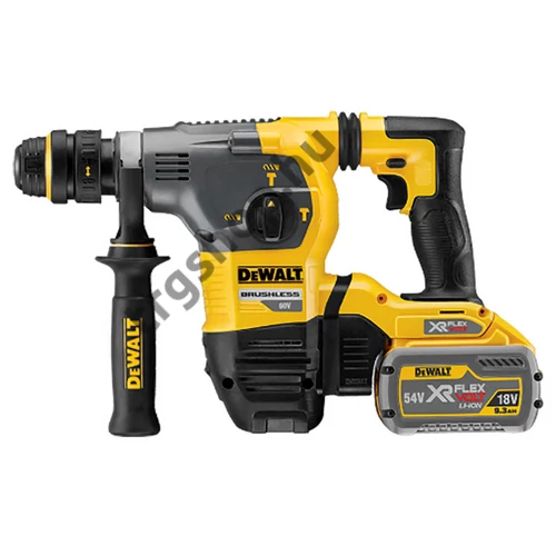 DeWalt SDS-Plus 54V XR FLEXVOLT kefe nélküli 3 üzemmódú fúrókalapács DCH323T2-QW, 2,8J