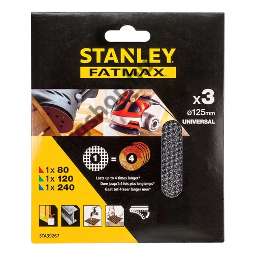  Stanley excenter csiszolóháló szett