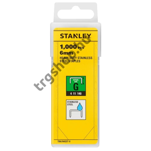 Stanley nehézüzemű rozsdamentes acél kapcsok 6mm/1