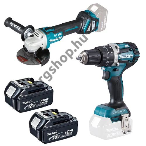 MAKITA DLX2272TJ Akkus gépszett DHP484Z+DGA513Z (2x5,0Ah/18V)
