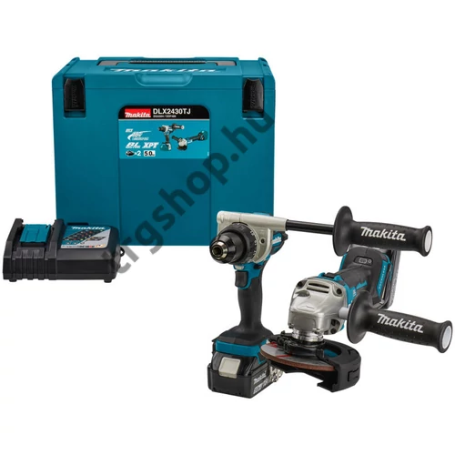 Makita 18V LXT Li-ion BL szett DDF486+DGA504+2x5,0Ah MP4 DLX2430TJ