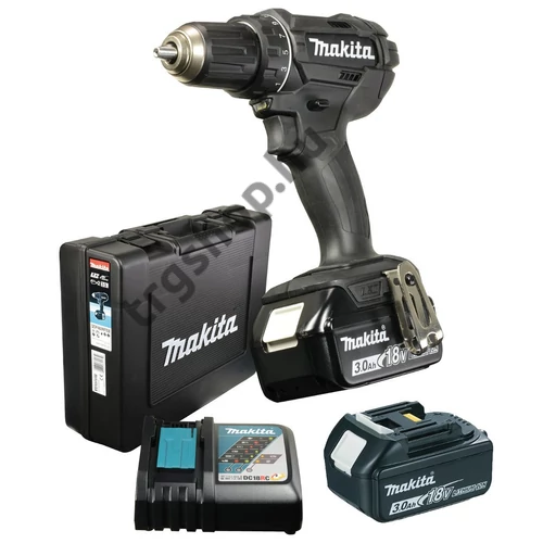 MAKITA 18V LXT LI-ION 62NM akkus fúró-csavarbehajtó 2X3,0AH fekete