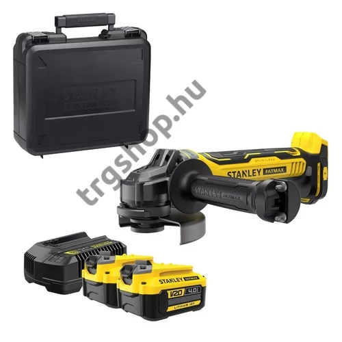 Stanley FatMax V20 akkumulátoros kefe nélküli sarokcsiszoló, 125 mm, 