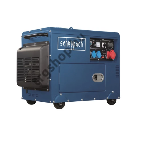 Scheppach SG 5200 D - dízel áramfejlesztő AVR szabályozással, 5000 W