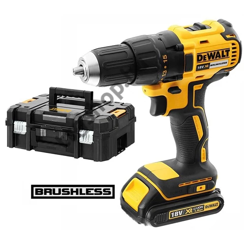 DeWalt 18V XR kefe nélküli kompakt fúró-csavarozó készletben DCD777S2T-QW