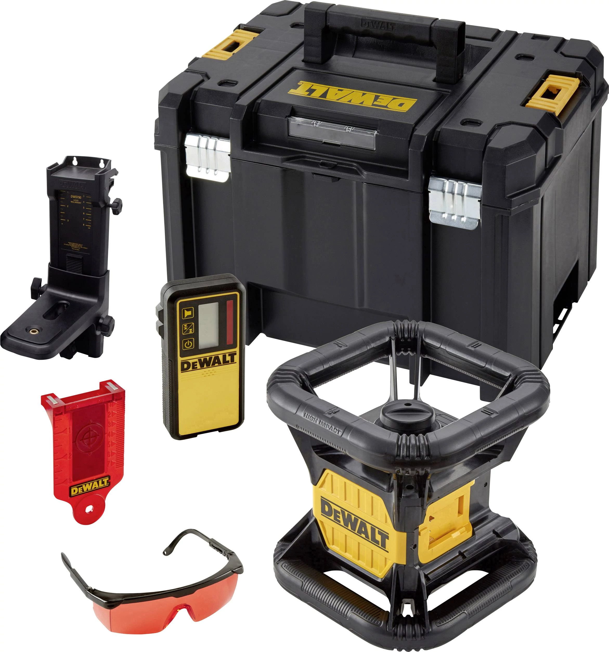DeWalt piros sugarú önbeálló forgólézer DCE074D1R-QW