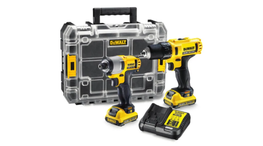 Dewalt Akkus,DCK211D2T 10,8V,XR  Combo Kit - fúrócsavarozó és ütvecsavarozó, 2db 2.0Ah Li-Ion akku, TSTAK