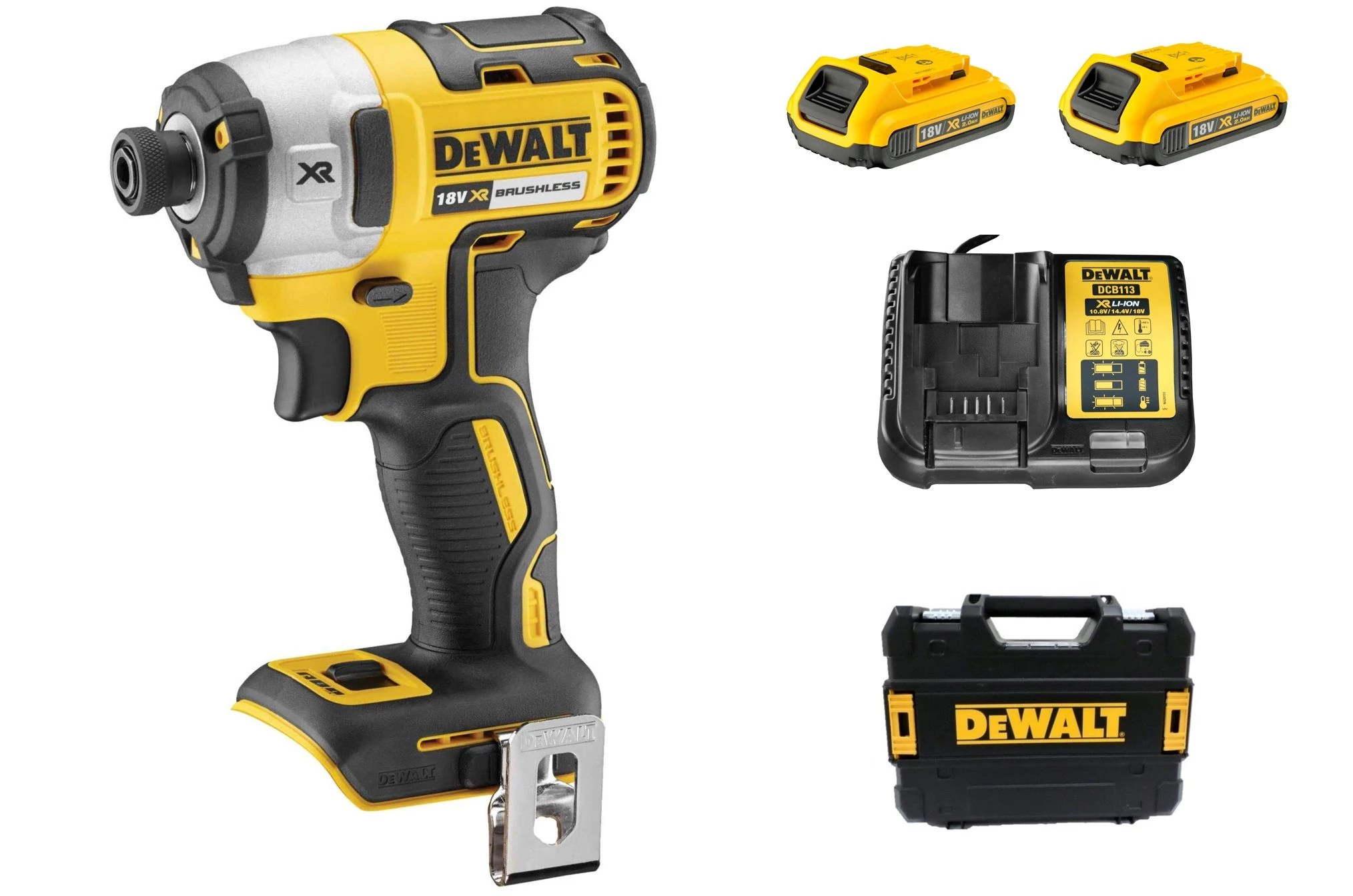 DeWalt Akkus 18.0V-OS XR kefe nélküli ütvecsavarozó 205Nm nyomaték DCF887D2-QW