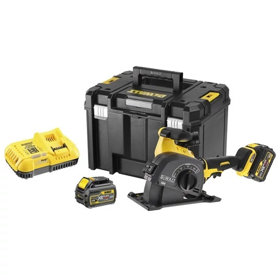 DCG200T2-AP - 54V XR FLEXVOLT Falhoronymaró 2x6.0Ah + töltő, T-STAk kompatibilis tartós kofferben