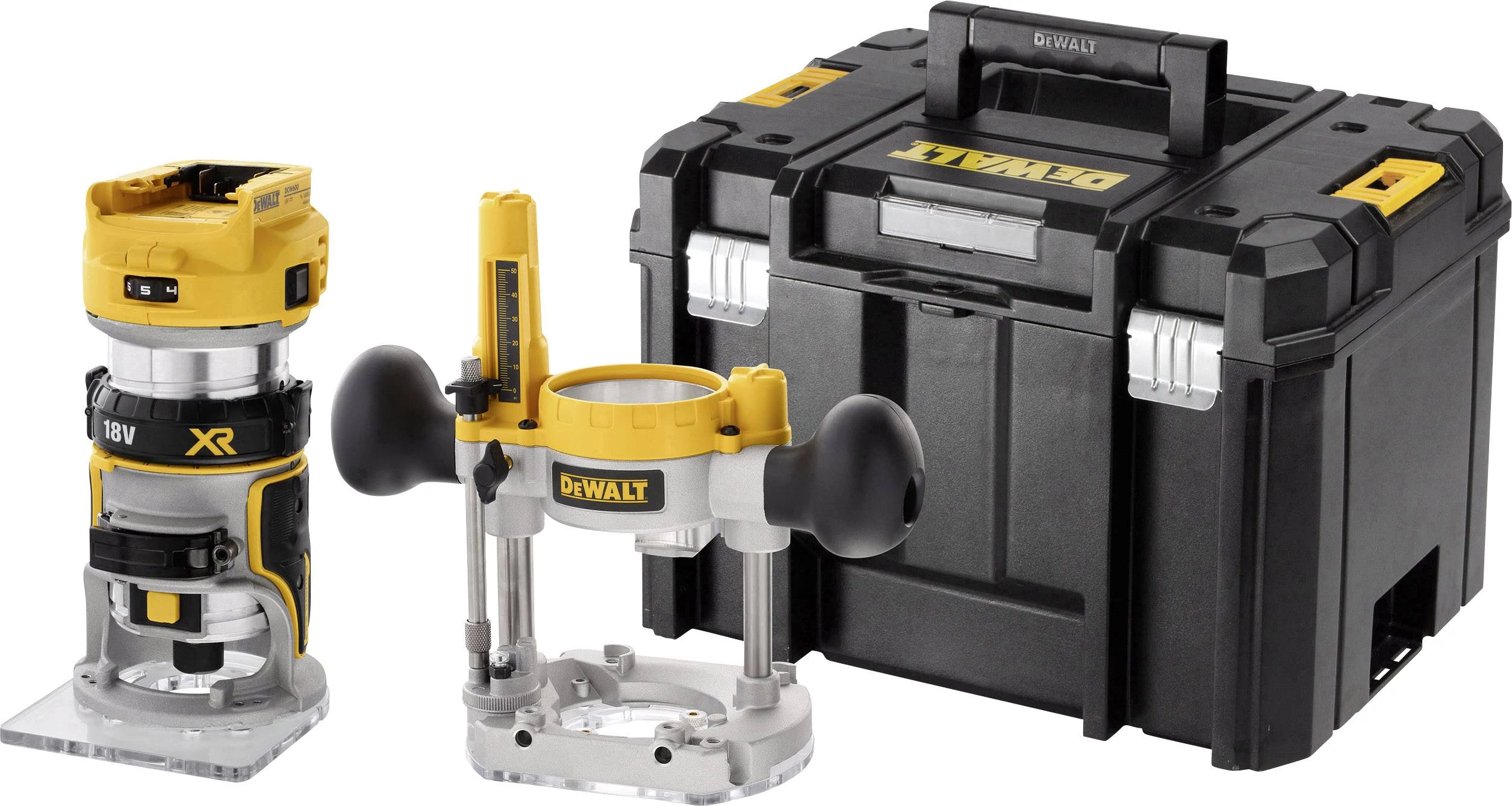DeWalt  akkus felsőmaró kofferben DCW604NT-XJ