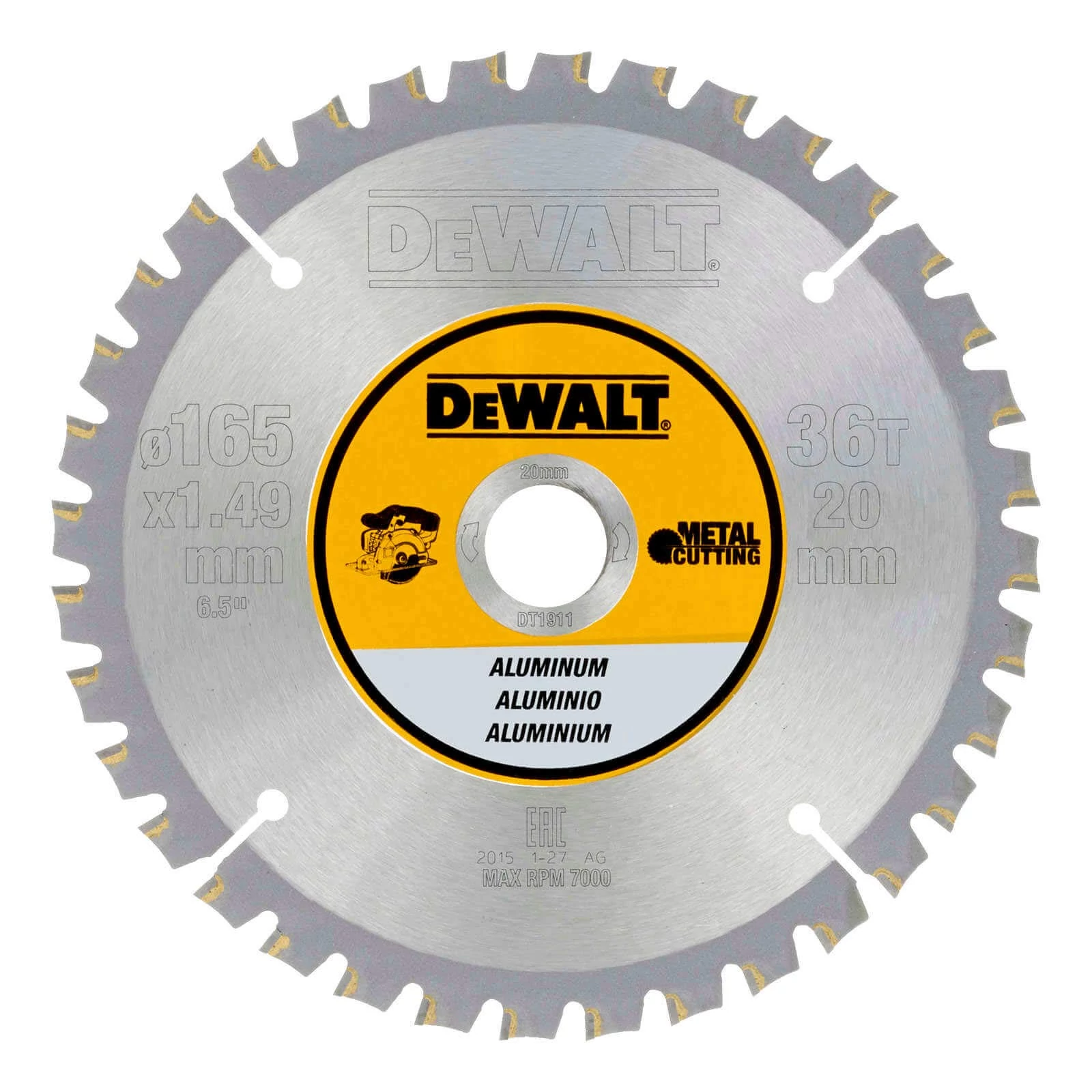 DeWalt fém körfűrészlap akkumulátoros kézi kötfűrészhez DT1911