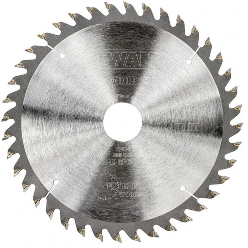 DeWalt körfűrészlap S40 190mm x 3 mm 40T ATB (fa és könnyűfém vágásához) DT4064-QZ