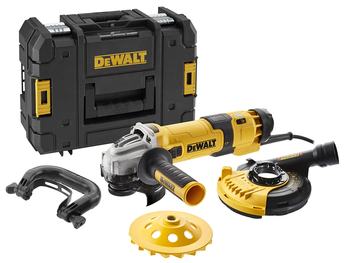 DeWalt 1500W 125mm beton felületcsiszoló készlet DWE4257KT-QS