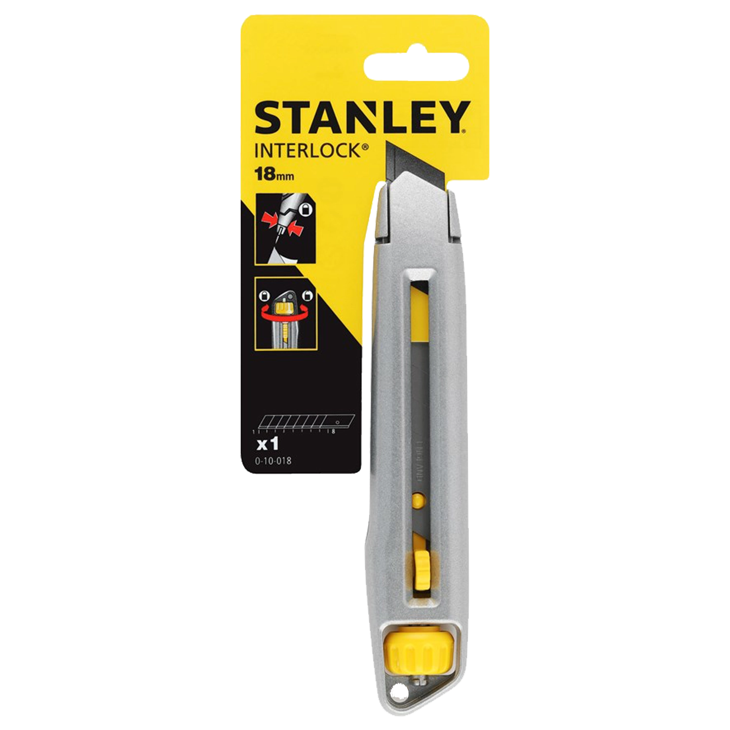 Stanley Interlock fémházas tördelhető pengés kés 18/mm