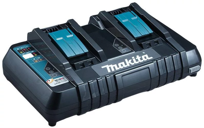 Makita T2 DC18RD akkumulátor töltő 14,4V-18V Li-ion KÉT PORTOS LXT (gyors)
